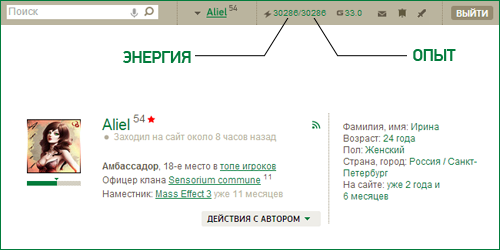Опыт и энергия
